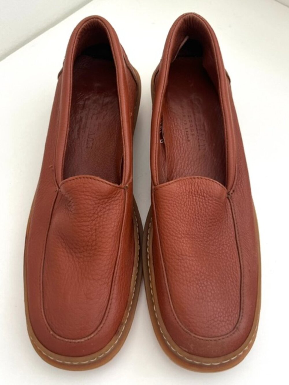 Cole Haan Women's Leather Driving Shoes Loafers in British Tan | Size 7